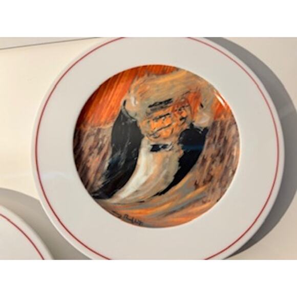 Eschenbach Guy Buffet The Making of a Perfect Martini Plates 8" Set of 5 Germany - Picture 4 of 15